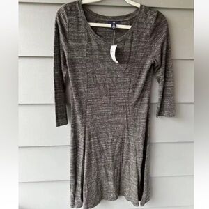 Gap Factory NWT Sz XS Grey Gray Melange Dress